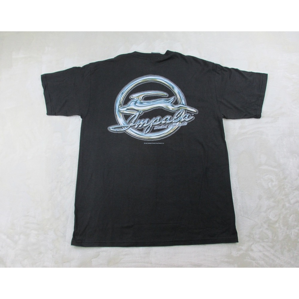 VINTAGE Rollin Hard Shirt‎ Mens Extra Large Black Chevy Impala Car*